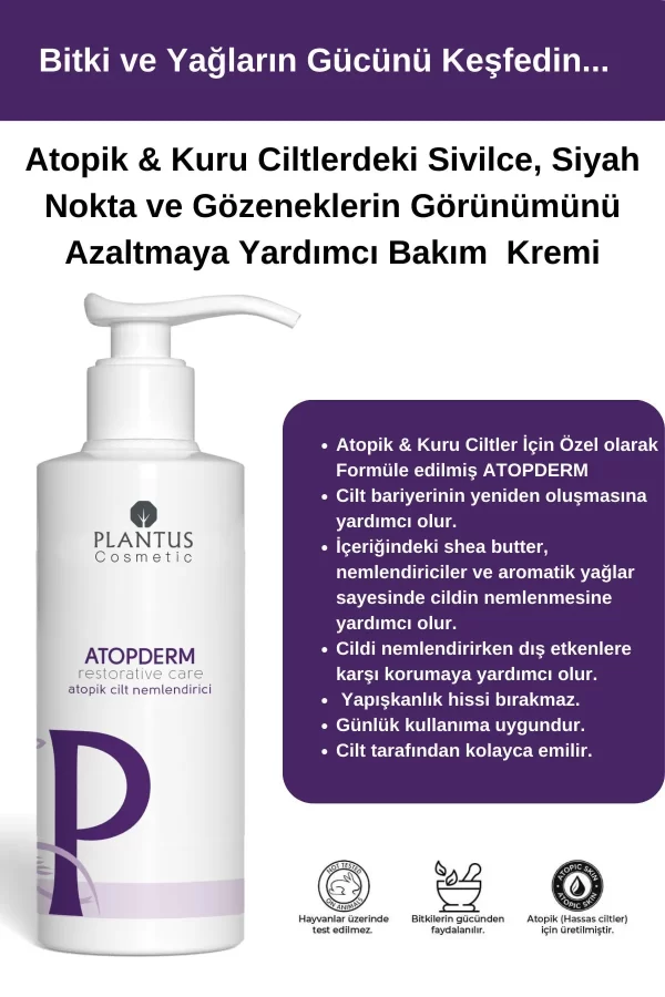 Atopderm kuru cilteler için nemlendirci